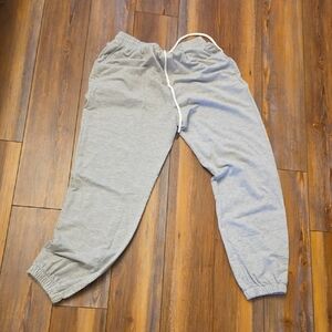 Womens Gray Jogger Pants